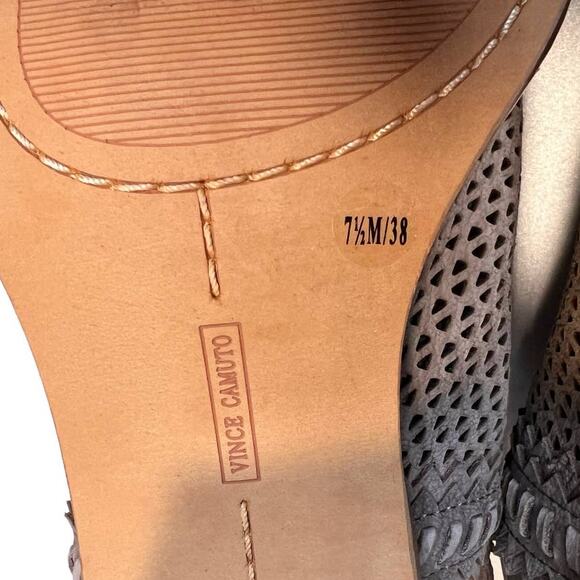 Vince Camuto Tricinda Heeled Sandal Size 7.5, Gray Taupe Slingback - Picture 11 of 16